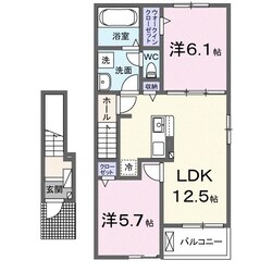 セレーネ藤沢の物件間取画像